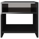 Bedside Cabinets 2 pcs High Gloss Black 40x30x40 cm Chipboard