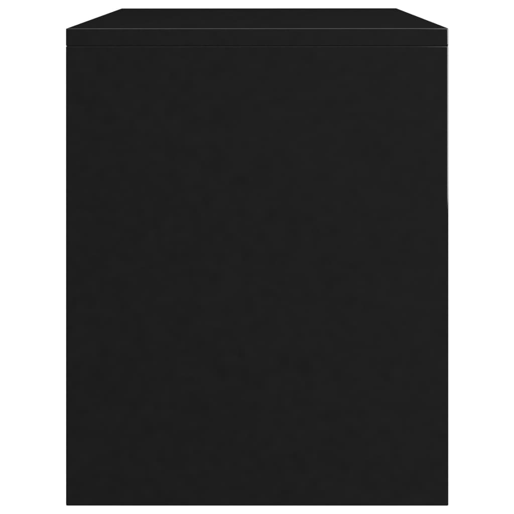Bedside Cabinets 2 pcs High Gloss Black 40x30x40 cm Chipboard