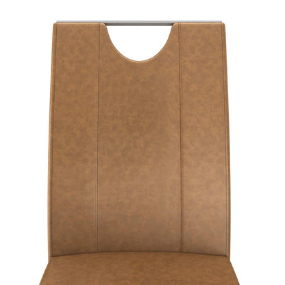 Dining Chairs 6 pcs Brown Faux Leather
