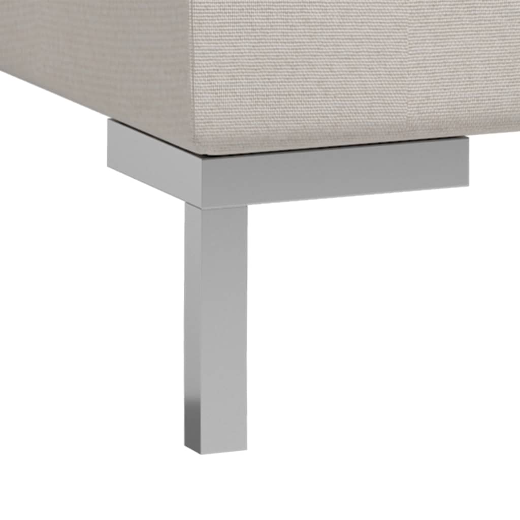 4 Piece Sofa Set Fabric Cream
