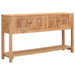 Sideboard 140x30x75 cm Solid Teak Wood