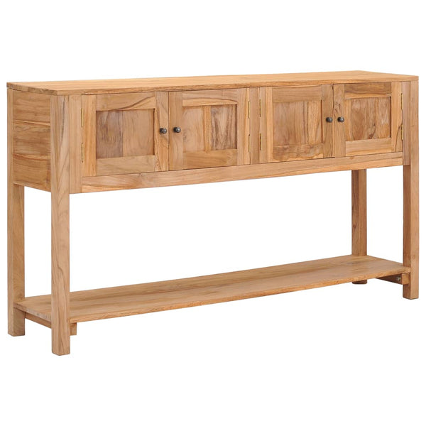  Sideboard 140x30x75 cm Solid Teak Wood