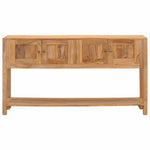Sideboard 140x30x75 cm Solid Teak Wood