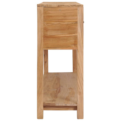 Sideboard 140x30x75 cm Solid Teak Wood