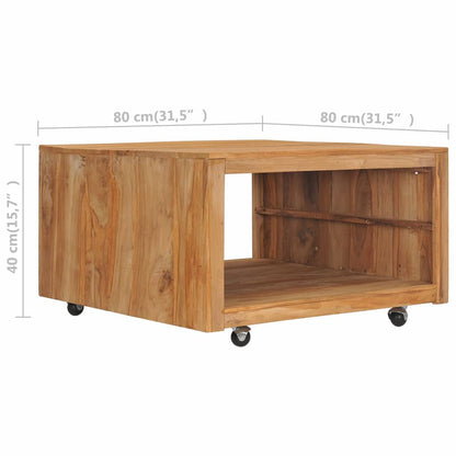 Coffee Table 80x80x40 cm Solid Teak Wood