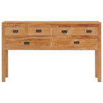 Sideboard 140x30x75 cm Solid Teak Wood