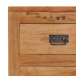 Sideboard 140x30x75 cm Solid Teak Wood