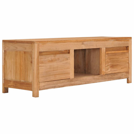 TV Cabinet 100x30x35 cm Solid Teak Wood