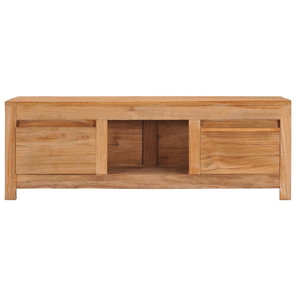 TV Cabinet 100x30x35 cm Solid Teak Wood
