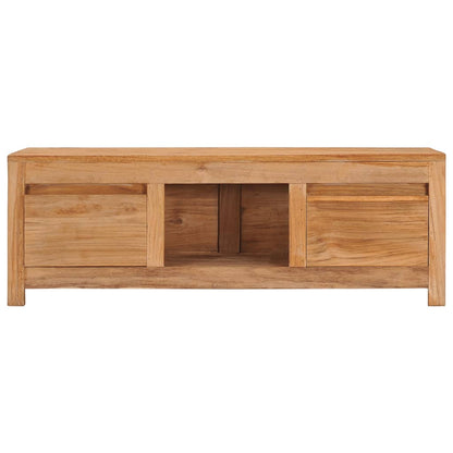 TV Cabinet 100x30x35 cm Solid Teak Wood