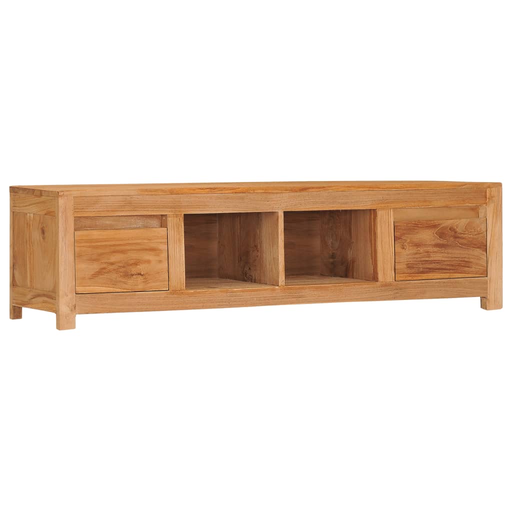 TV Cabinet 135x30x35 cm Solid Teak Wood