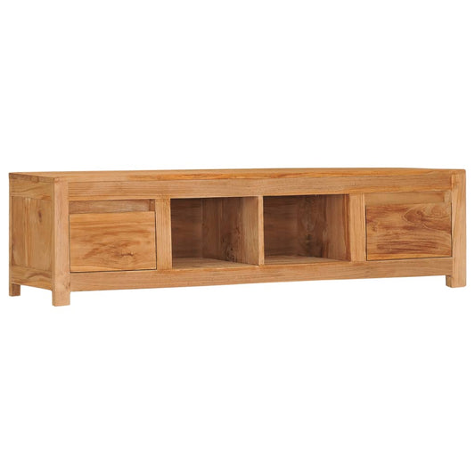 TV Cabinet 135x30x35 cm Solid Teak Wood