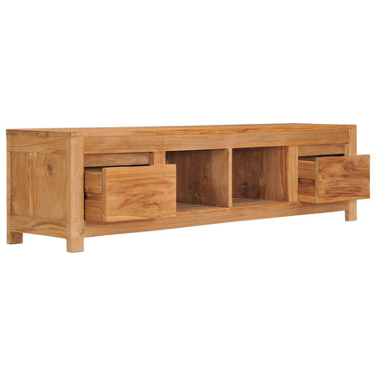 TV Cabinet 135x30x35 cm Solid Teak Wood