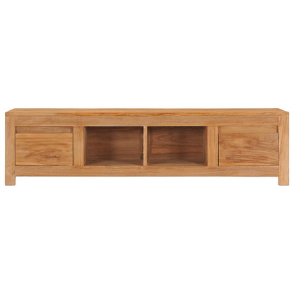 TV Cabinet 135x30x35 cm Solid Teak Wood