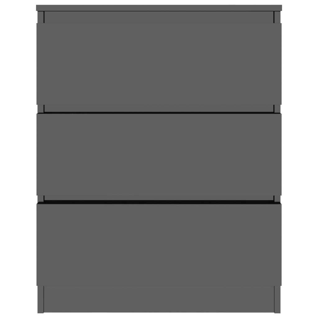 Sideboard High Golss Black 60x35x76 cm Chipboard