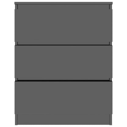 Sideboard High Golss Black 60x35x76 cm Chipboard