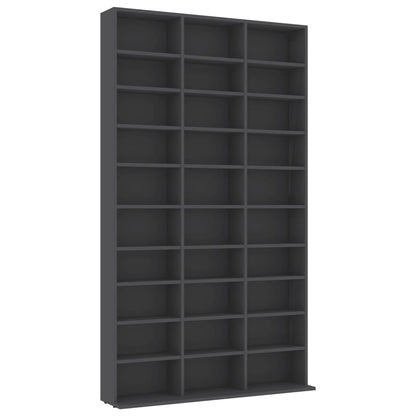 CD Cabinet Grey 102x16x177,5 cm Chipboard