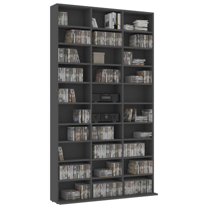 CD Cabinet Grey 102x16x177,5 cm Chipboard