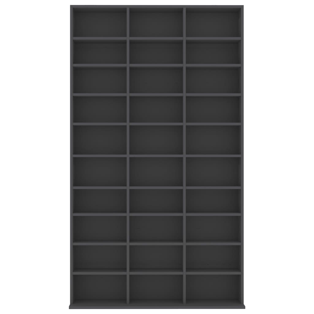CD Cabinet Grey 102x16x177,5 cm Chipboard