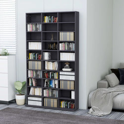 CD Cabinet Grey 102x16x177,5 cm Chipboard