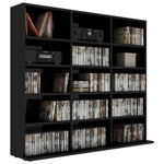 CD Cabinet High Gloss Black 102x16x89,5 cm Chipboard