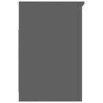 Drawer Cabinet Hign Gloss Black 40x50x76 cm Chipboard