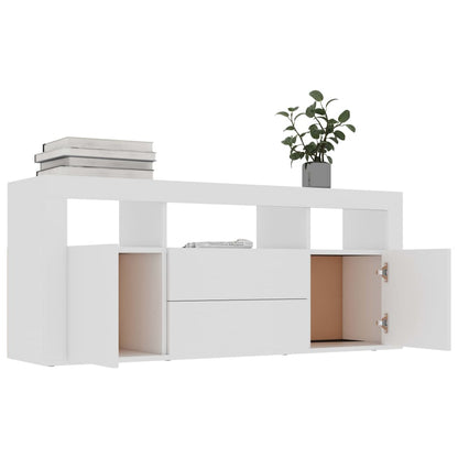 TV Cabinet White 120x30x50 cm Chipboard