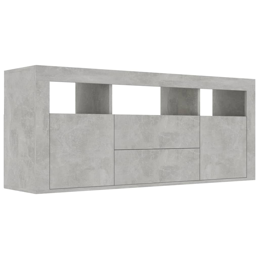 TV Cabinet Concrete Grey 120x30x50 cm Chipboard