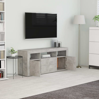 TV Cabinet Concrete Grey 120x30x50 cm Chipboard