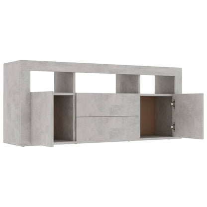 TV Cabinet Concrete Grey 120x30x50 cm Chipboard