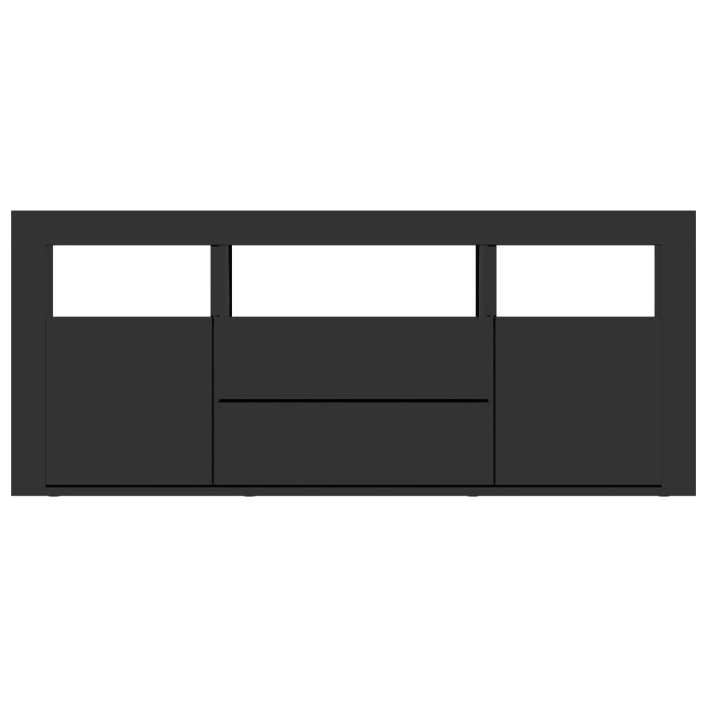 TV Cabinet High Gloss Black 120x30x50 cm Chipboard