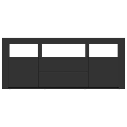 TV Cabinet High Gloss Black 120x30x50 cm Chipboard