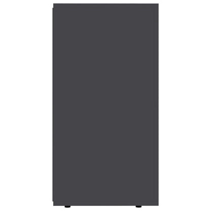 Sideboard High Gloss Grey 120x36x69 cm Chipboard
