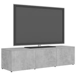 TV Cabinet Concrete Grey 120x34x30 cm Chipboard