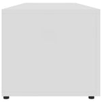 TV Cabinet High Gloss White 120x34x30 cm Chipboard