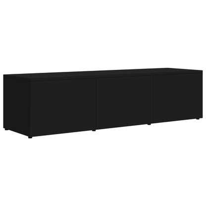 TV Cabinet High Gloss Black 120x34x30 cm Chipboard