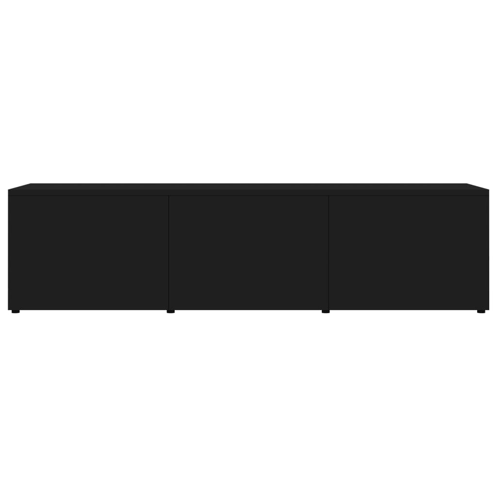 TV Cabinet High Gloss Black 120x34x30 cm Chipboard