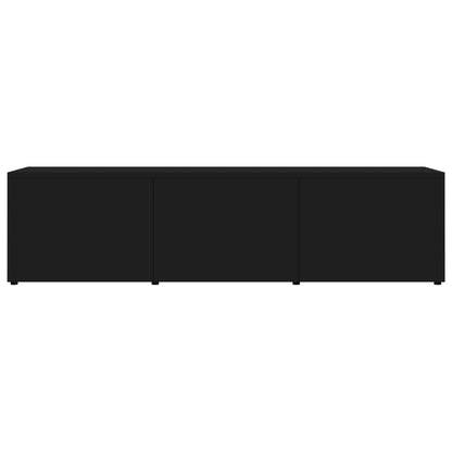 TV Cabinet High Gloss Black 120x34x30 cm Chipboard