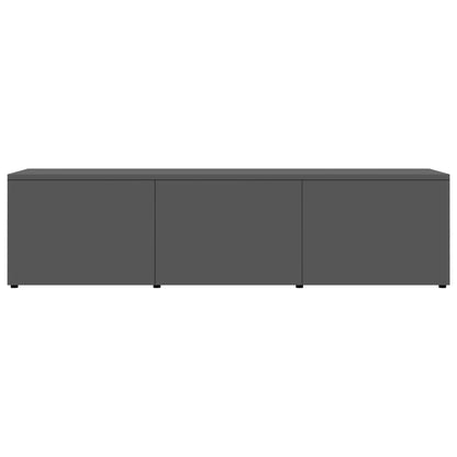 TV Cabinet High Gloss Grey 120x34x30 cm Chipboard