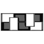 Book Cabinet High Gloss Black 67x24x161 cm Chipboard