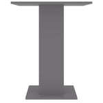 Bistro Table Grey 60x60x75 cm Chipboard
