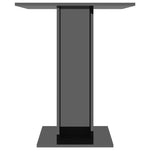 Bistro Table High Gloss Black 60x60x75 cm Chipboard