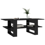 Coffee Table High Gloss Black 110x55x42 cm Chipboard