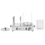 Hot Dog Warmer with 4 Rods Stainless Steel 550 W