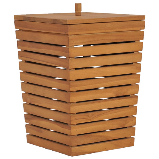 Laundry Basket 30x30x45 cm Solid Teak Wood