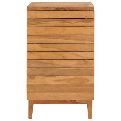 Laundry Basket 40x40x70 cm Solid Teak Wood