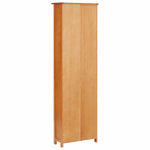 Narrow Bookcase 52x22.5x170 cm Solid Oak Wood and MDF