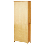 Bookcase with 2 Doors 70x30x180 cm Solid Oak Wood