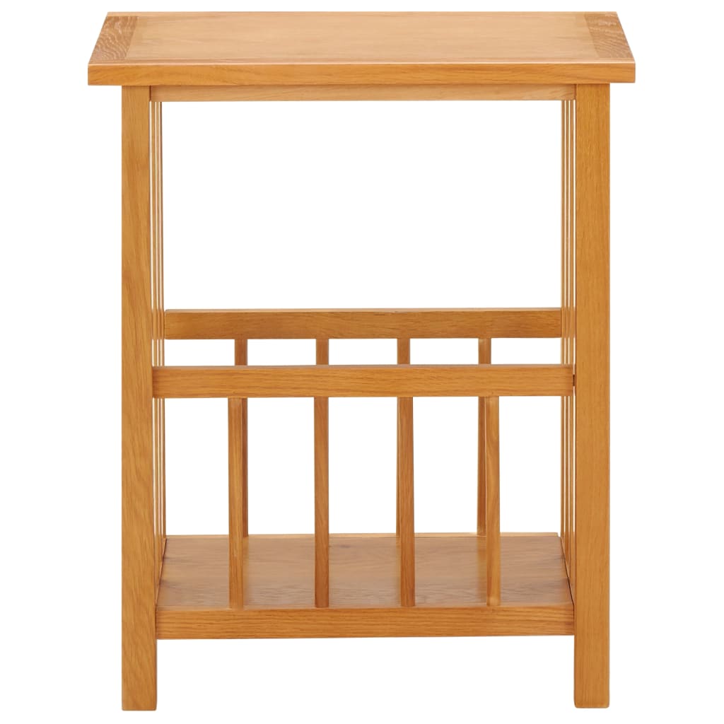 Magazine Table 45x35x55 cm Solid Oak Wood and MDF