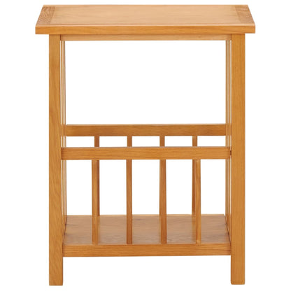 Magazine Table 45x35x55 cm Solid Oak Wood and MDF